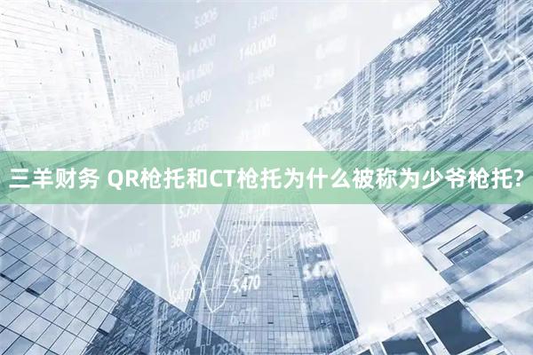 三羊财务 QR枪托和CT枪托为什么被称为少爷枪托?